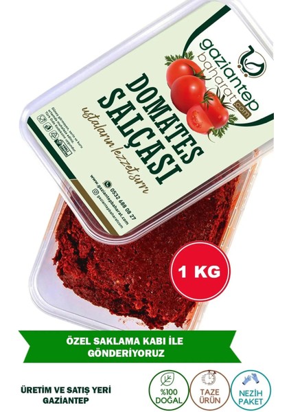 Domates Salça Ev Yapımı Antep Salçası 1 kg – Doğal ve Lezzetli