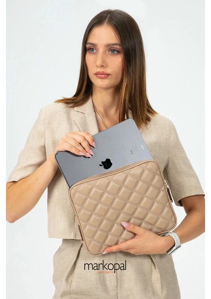 Kılıf Notebook Çanta Tablet Kılıfı Laptop Kılıfı 11" ve 13"-14" ve 15"-16" Kapitone Deri