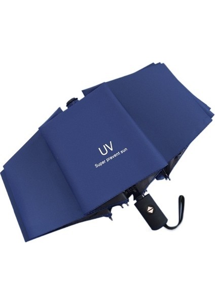 Otomatik Şemsiye Kadın Güneşli Yağmur Katlanır Şemsiye Güneş Şemsiyesi Güneş Koruması Uv Koruması (Yurt Dışından)