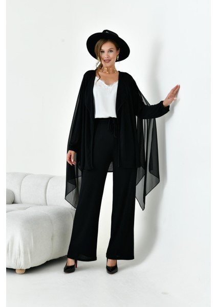 Kadın Dokuma Takım Siyah