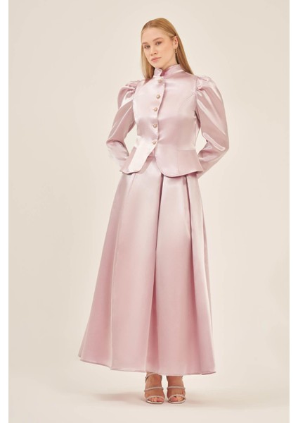 Kadın Abiye Takım Fuşya