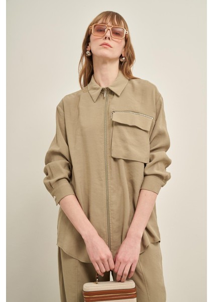 Kadın Modal Takım Haki