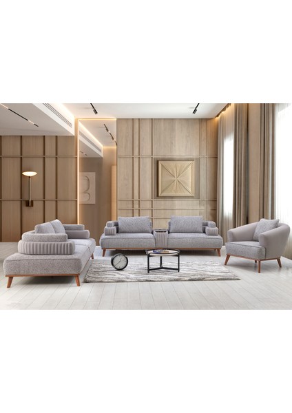 Müzik Sistemli Telefon Şarj Üniteli Leon Lüks Koltuk Takımı (Teslimat ve Kurulum )