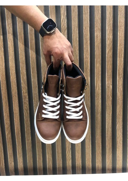 ET202 Toronto Bağcıklı Cilt Erkek Spor Bot Bt - Taba modelleri