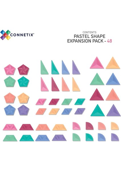 Pastel Shape Expansion Set - 48 Parça CON-EU-P48SE