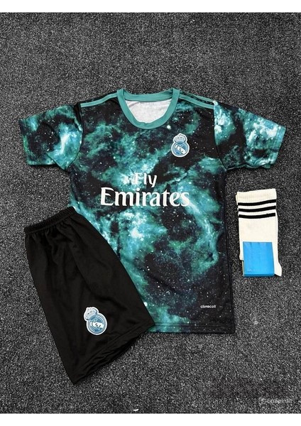 R.e.a.l M.a.d.r.i.d Galaxy Ronaldo Özel Tasarım Çocuk Forması (Forma Şort Çorap) modelleri