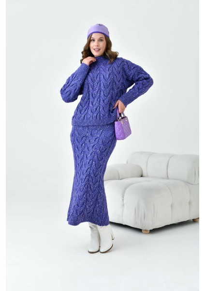 Kadın Sim Detaylı Ikili Takım Mor fırsatları