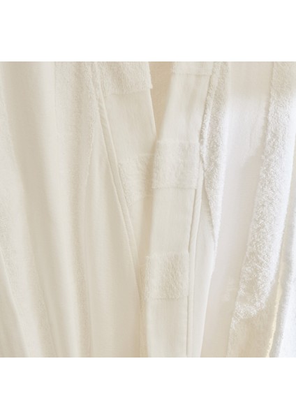 Zoe Muslin Bornoz Offwhite S-M indirimleri