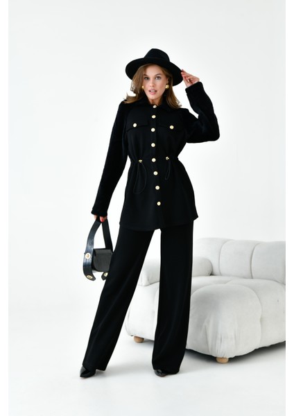 Kadın Kaşmir Takım Siyah modelleri