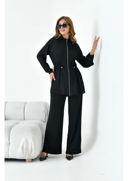 Kadın Örme Takım Siyah fırsatları
