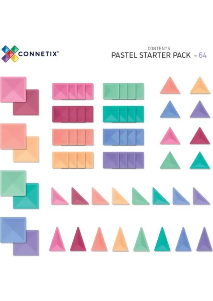 Pastel Başlangıç Seti - 64 Parça CON-EU-P64