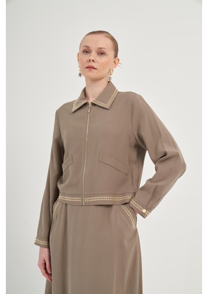 Kadın Etekli Takım Haki