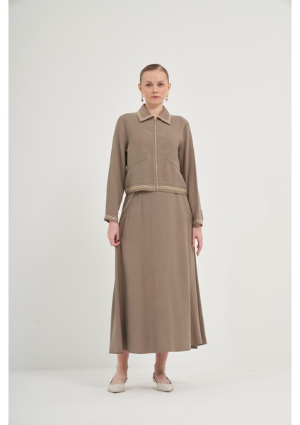 Kadın Etekli Takım Haki modelleri