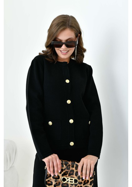 Kadın Cep Detaylı Ikili Takım Siyah fırsatları