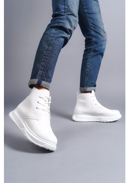 ET204 Franca Bağcıklı Cilt Erkek Spor Bot Bt - Beyaz fiyatları