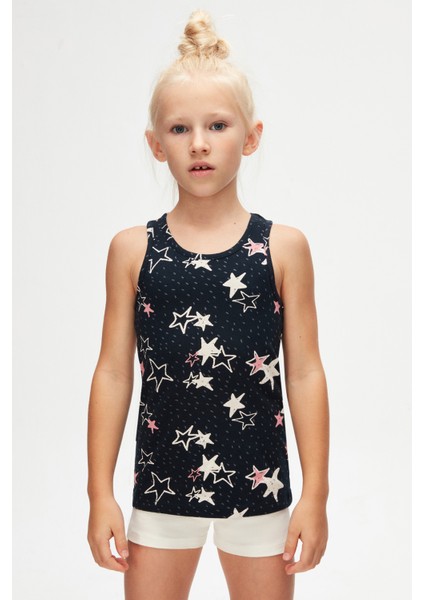 Crayon Stars Kız Çocuk Desenli Kolsuz Tişört fiyatları