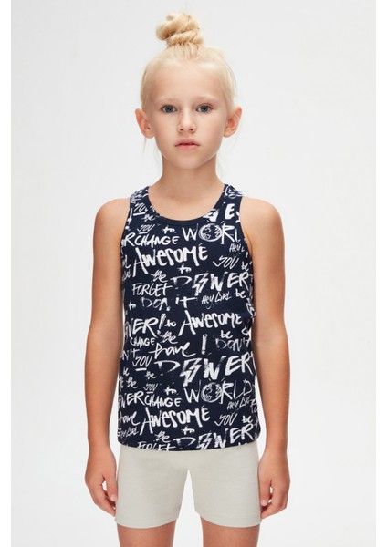 Change World Kız Çocuk Desenli Kolsuz Tişört fiyatları