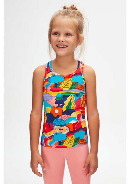 Sunny Garden Kız Çocuk Desenli Kolsuz Tişört fiyatları