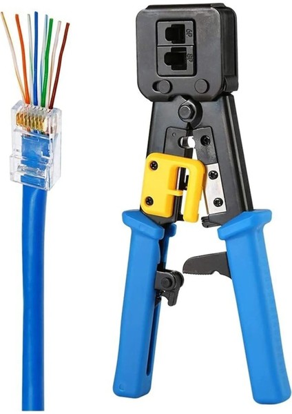 Yeni 2025 Nesil RJ45 Pense EZRJ45 8P8C Sıkma Pensesi Utp RJ11 RJ12 RJ45 Ethernet Konektörü Sıkma Kesme Soyma modelleri