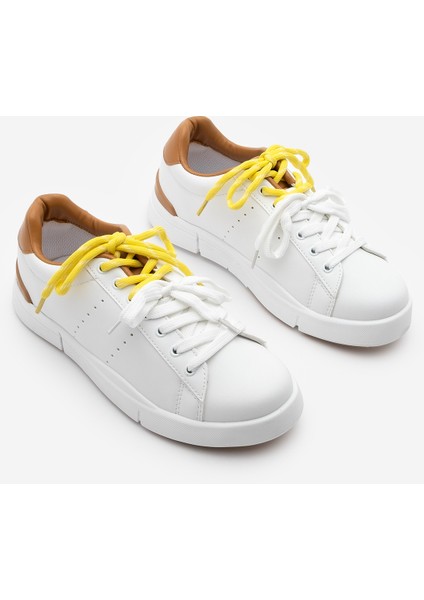 Kadın Sneaker Çift Bağcıklı Spor Ayakkabı Zemila