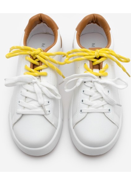 Kadın Sneaker Çift Bağcıklı Spor Ayakkabı Zemila