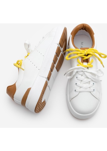 Kadın Sneaker Çift Bağcıklı Spor Ayakkabı Zemila