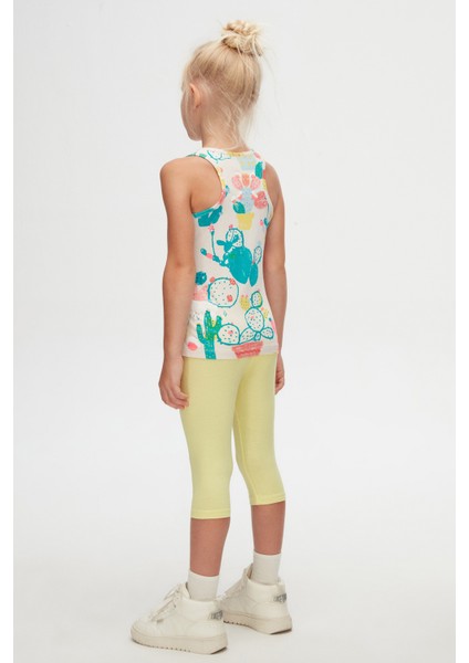 Spring Cactus Kız Çocuk Desenli Kolsuz Tişört fırsatları