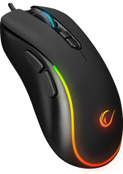 SMX-R47 X-Jammer V2 USB Rgb 12800 Dpi 1000 Hz Oyuncu Mouse-Siyah