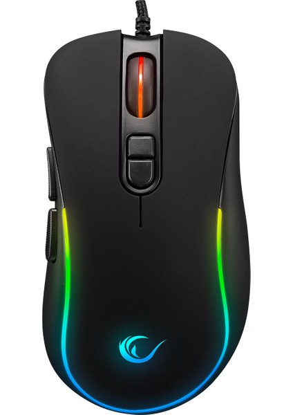 SMX-R47 X-Jammer V2 USB Rgb 12800 Dpi 1000 Hz Oyuncu Mouse-Siyah