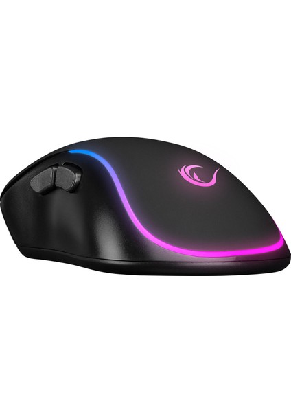 SMX-R47 X-Jammer V2 USB Rgb 12800 Dpi 1000 Hz Oyuncu Mouse-Siyah