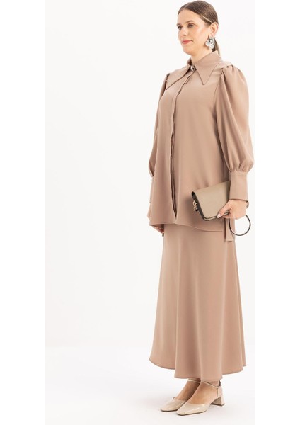 Vizon-Kol Büzgülü Şık Düğmeli Gömlek fiyatları