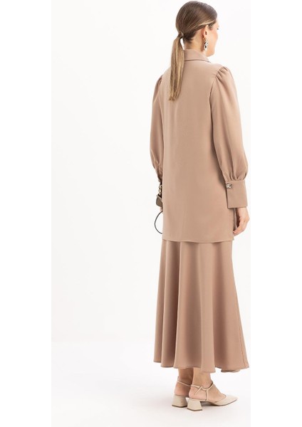 Vizon-Kol Büzgülü Şık Düğmeli Gömlek modelleri