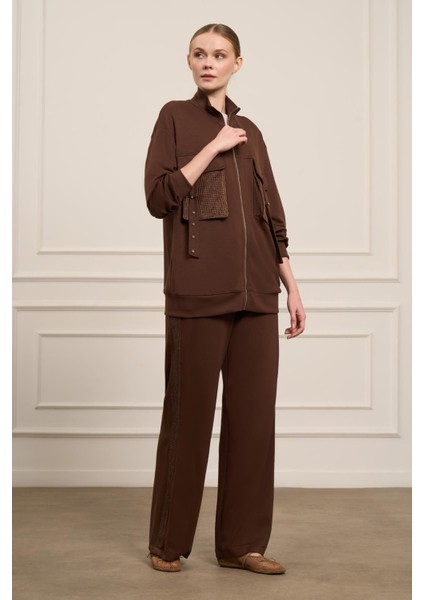 Kadın Pantolonlu Takım Kahve fiyatları