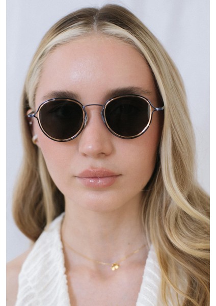 Saul Navy Gold Black Güneş Gözlüğü