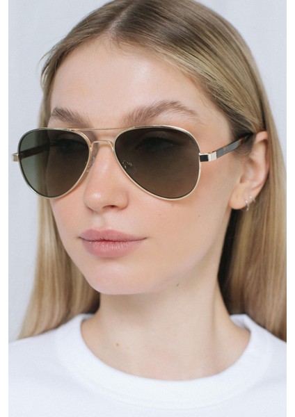 Ethan Bright Gold Green Degrade Güneş Gözlüğü