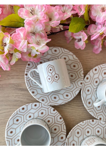 Tamina Desen4 8parça 4 Kişilik Kahve Fincanı 90CC fiyatları
