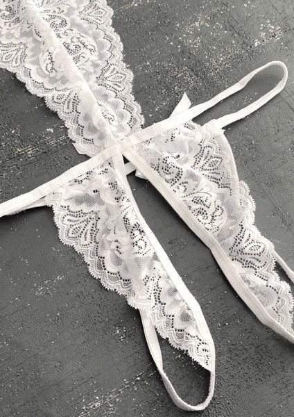 Beyaz Özel Bölgesi Açık Dantel Detaylı Bodysuit modelleri