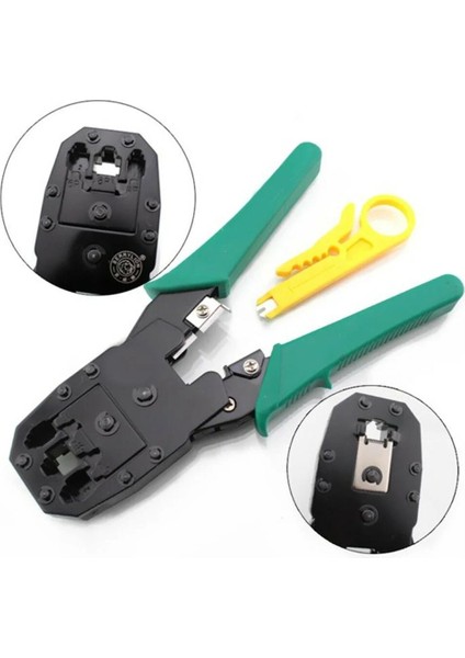 Network Sıkma Pensesi 8P8C Jack RJ45 RJ11 Rj9 Üçlü Soyucu Cat5 Cat6 Pense Internet Adsl Pense Çok Fonksiyonlu Utp Pensesi