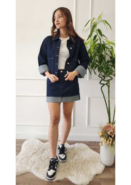 Katlama Detaylı Ceket