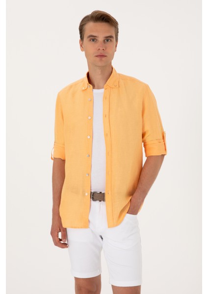 Erkek Kavun Gömlek Desenli 50299597-VR202