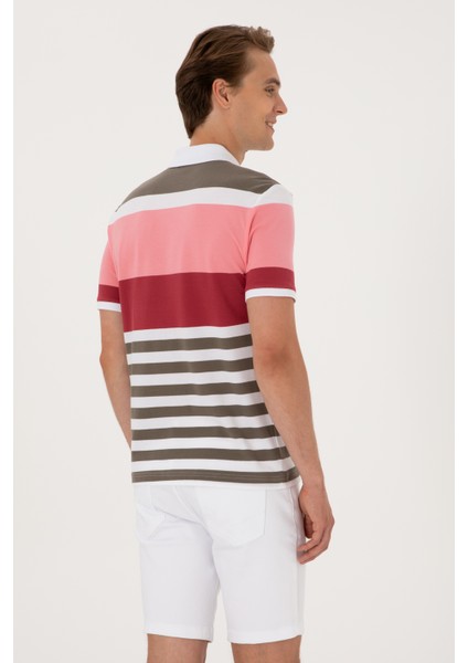 Erkek Pembe Tişört 50300046-VR041 indirimleri