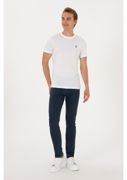 Erkek Beyaz Tişört Basic 50298015-VR013 fırsatları