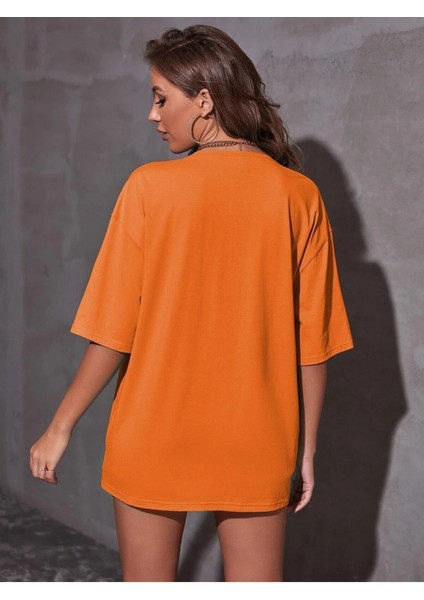 Miami Baskılı Oversize Salas Boyfriend Kadın / Kız T-Shirt Top Bluz fiyatları