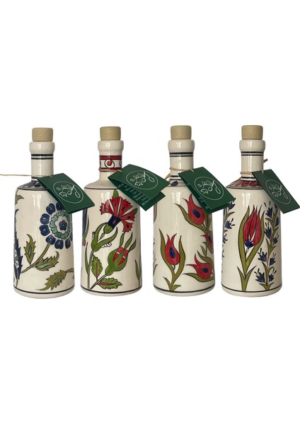 Özel Iznik Koleksiyonu Seramik Yağdanlıkta Erken Hasat Zeytinyağı