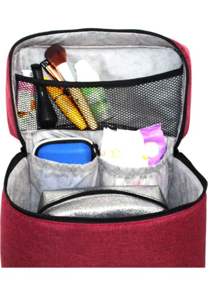 Şık Çok Amaçlı Seyahat Organizer Çantası, Bordo Renk, Hafif ve Dayanıklı Tasarım