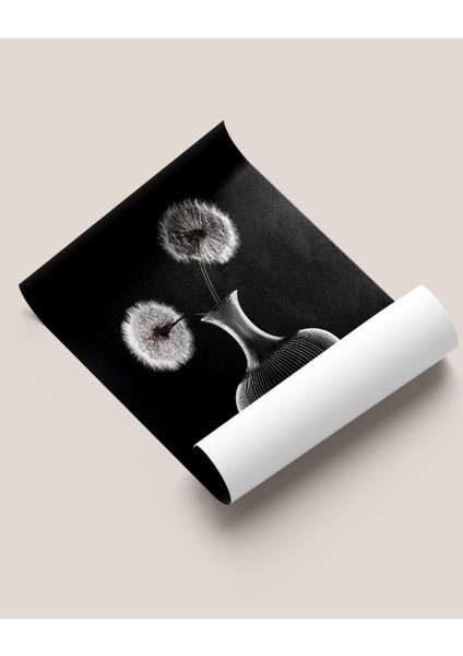Çerçevesiz Poster Cam Vazo ve Karahindiba Çiçeği fiyatları