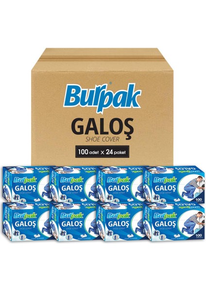 Burpak Kutulu Galoş 2400 Adet (Koli)
