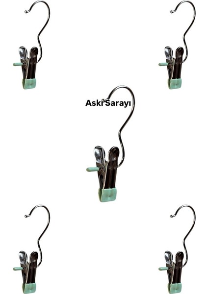 Yeşil Mandallı Eşarp ve Şal Askısı, 50 Adet, Şık ve Kullanışlı Aksesuar Seti fiyatları