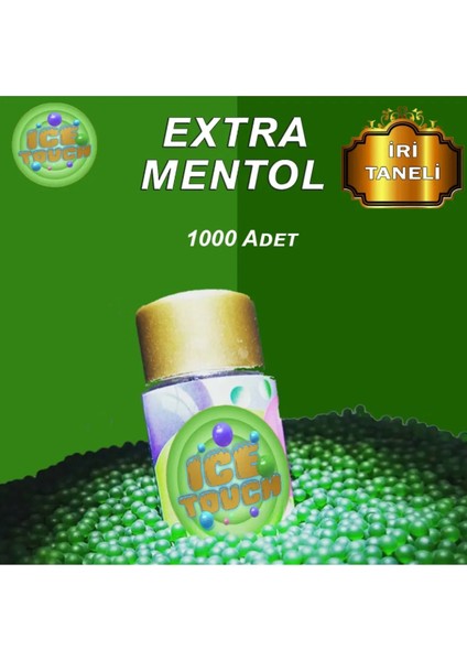 Mentol Topu Extra Iri Yeşil 1000 Adet + Aplikatör