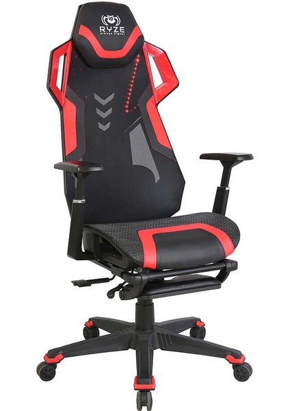 Ryze Techno-Cool Oyuncu Koltuğu - Rgb - Siyah/kırmızı 74X119-129X51 cm fiyatları